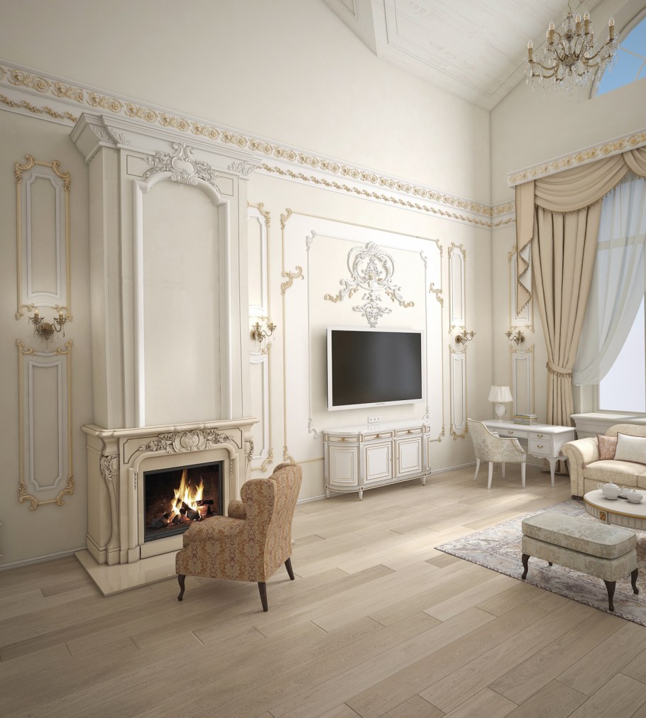 Классический интерьер гостиной