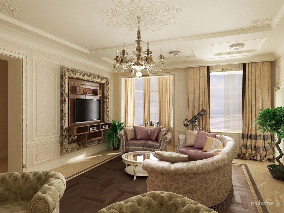 Гостиная в классическом стиле
