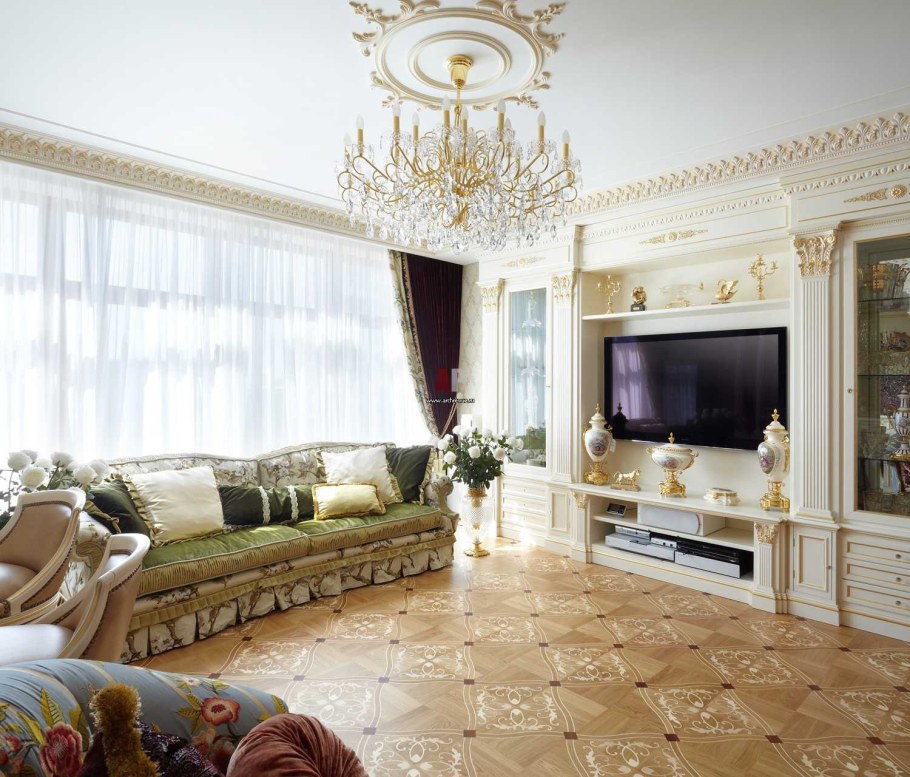 Зал в классическом стиле