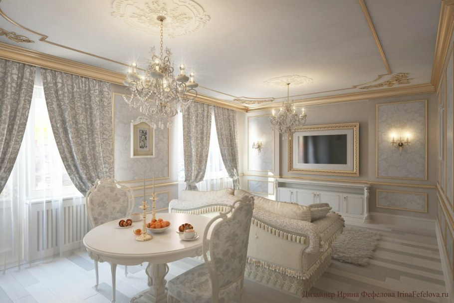 Гостиная в классическом стиле