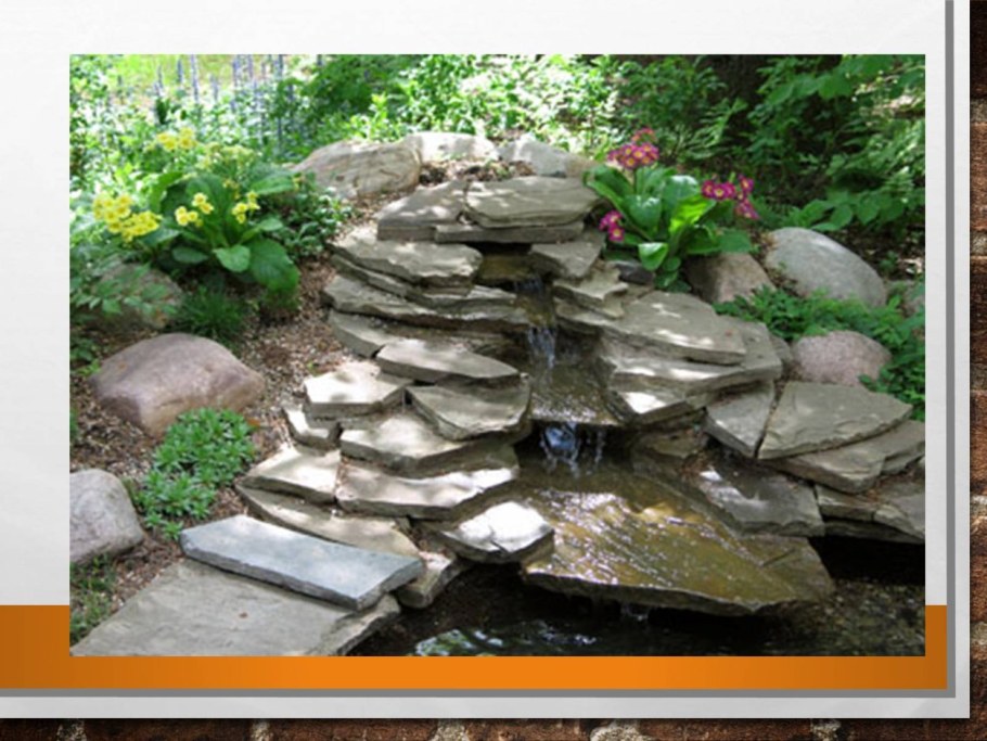 Альпийская горка с водопадом