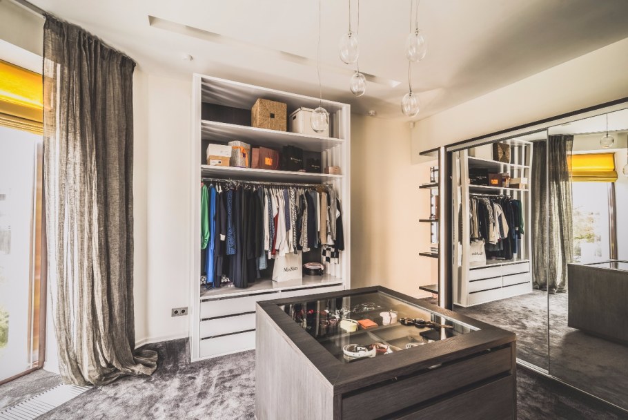 Гардеробная комната в доме