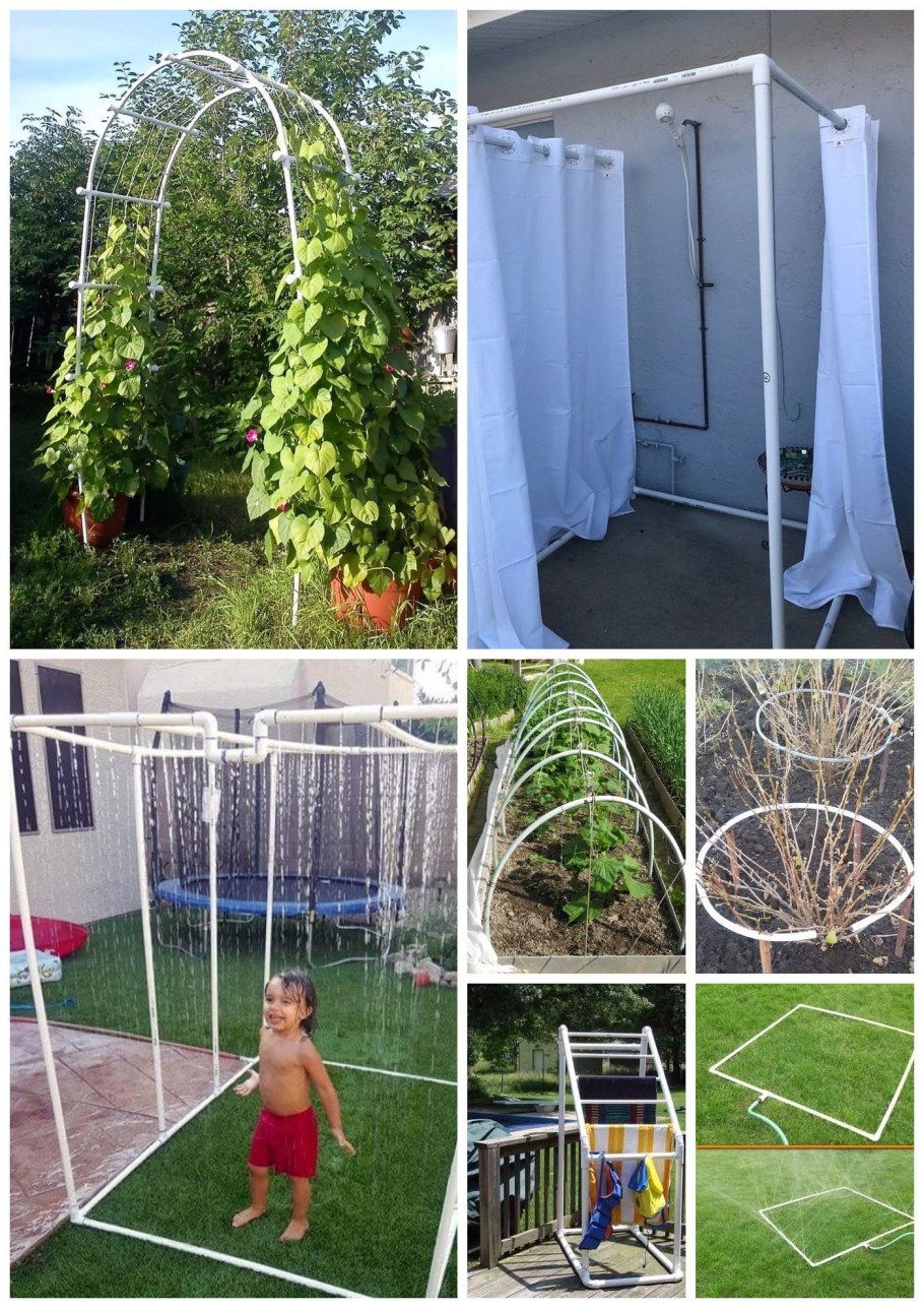 Беседка из пластиковых труб