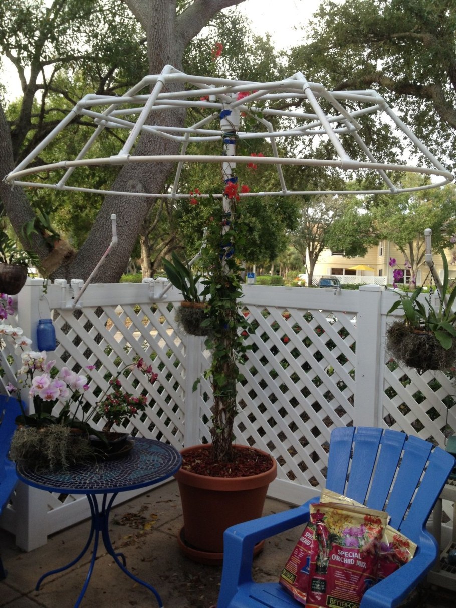 Пергола из полипропиленовых труб