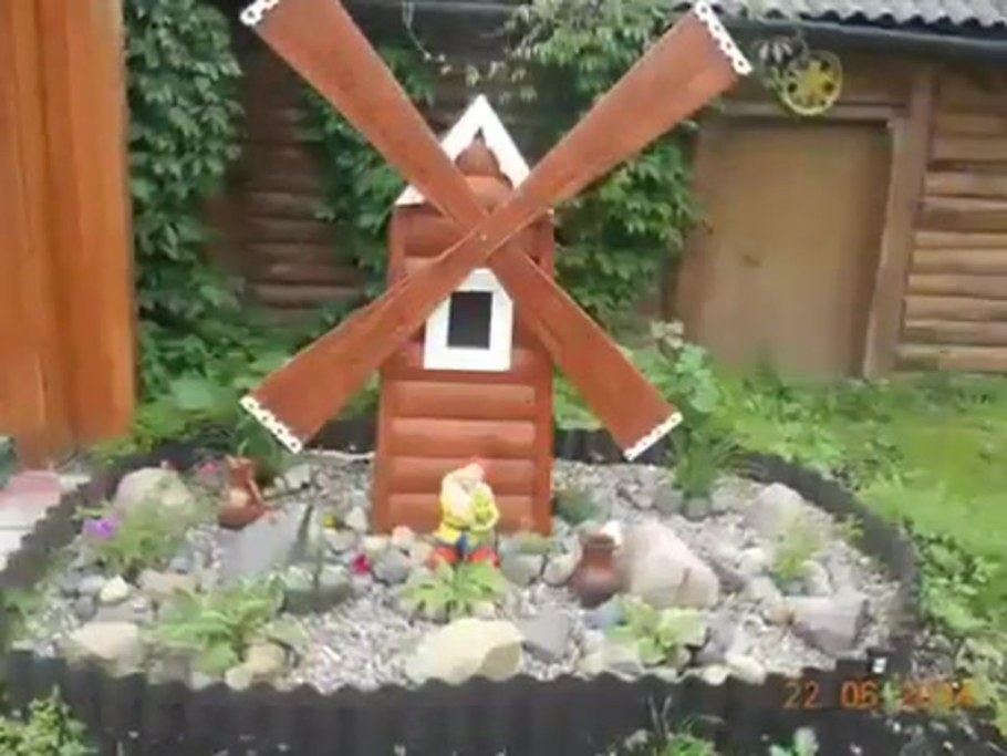 Мельница декоративная для сада