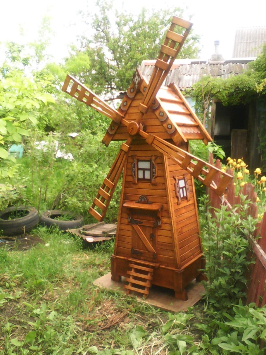 Мельница декоративная для сада