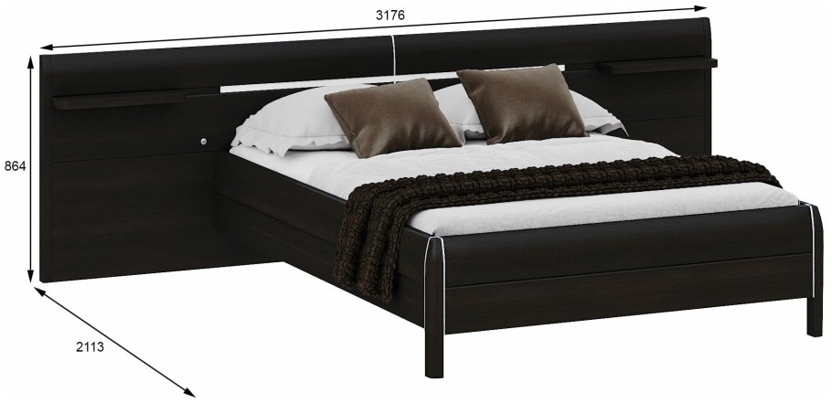 Кровать 1706 лазурит