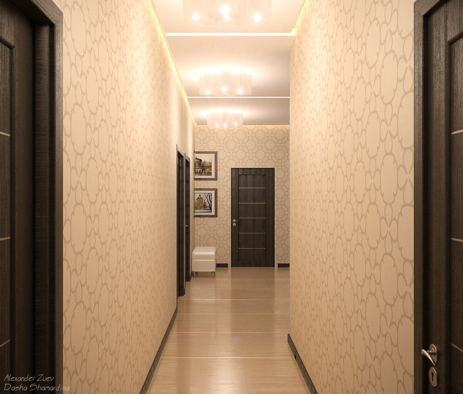 Обои в коридор квартиры
