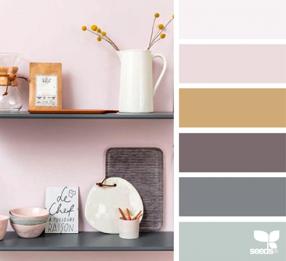 Колористическая таблица интерьера кухни