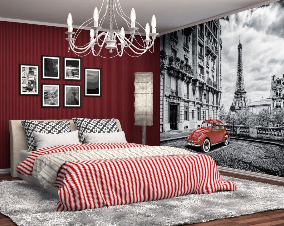 Фотообои в интерьере спальни