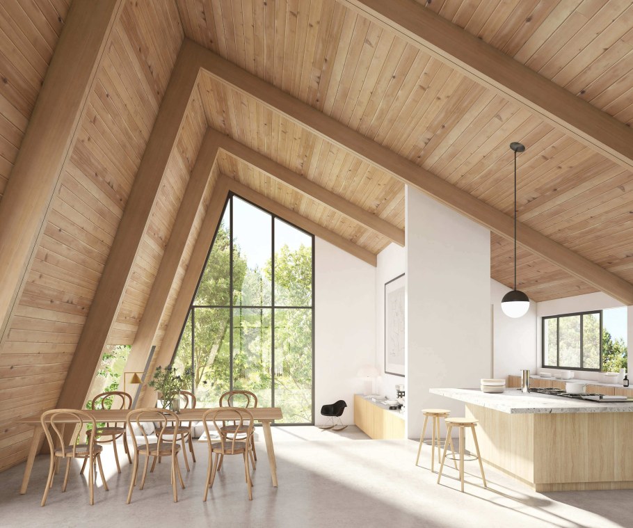 Интерьер в каркасном доме