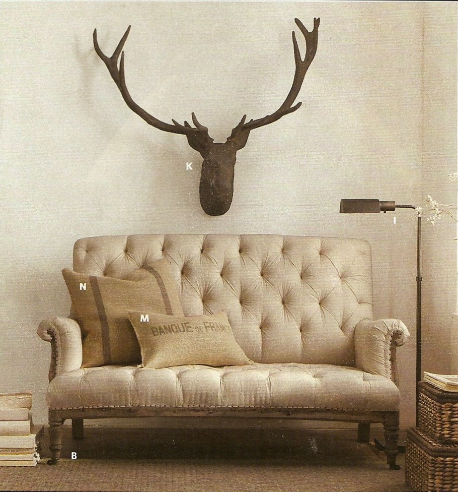 Оленьи рога в интерьере дачи