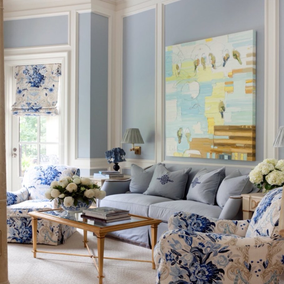Сара Ричардсон голубые интерьеры