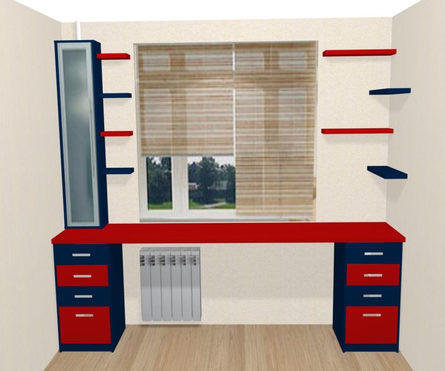 Школьный уголок для двоих детей