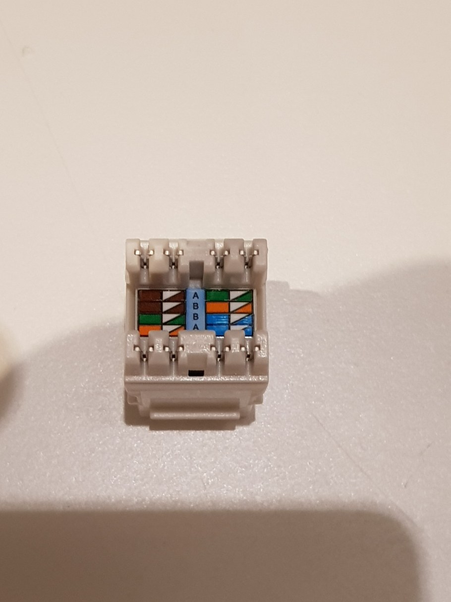 Кроссировка розетки RJ-45