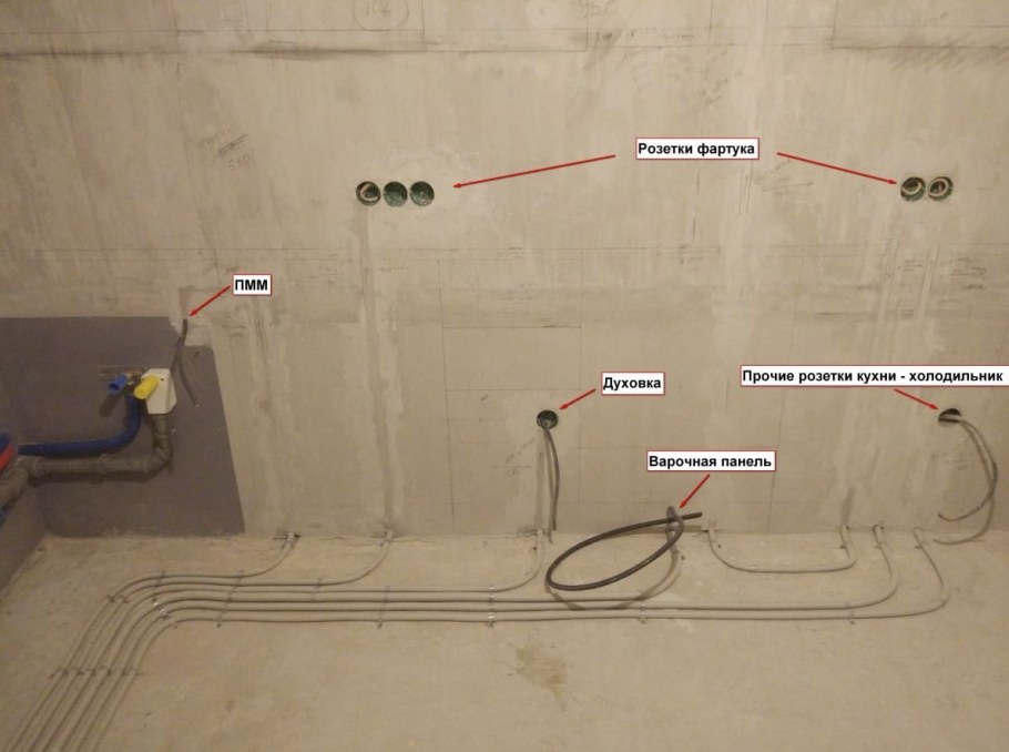 Расположение розеток в кв