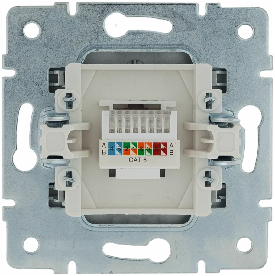 Розетка телефонная и компьютерная rj45/rj11