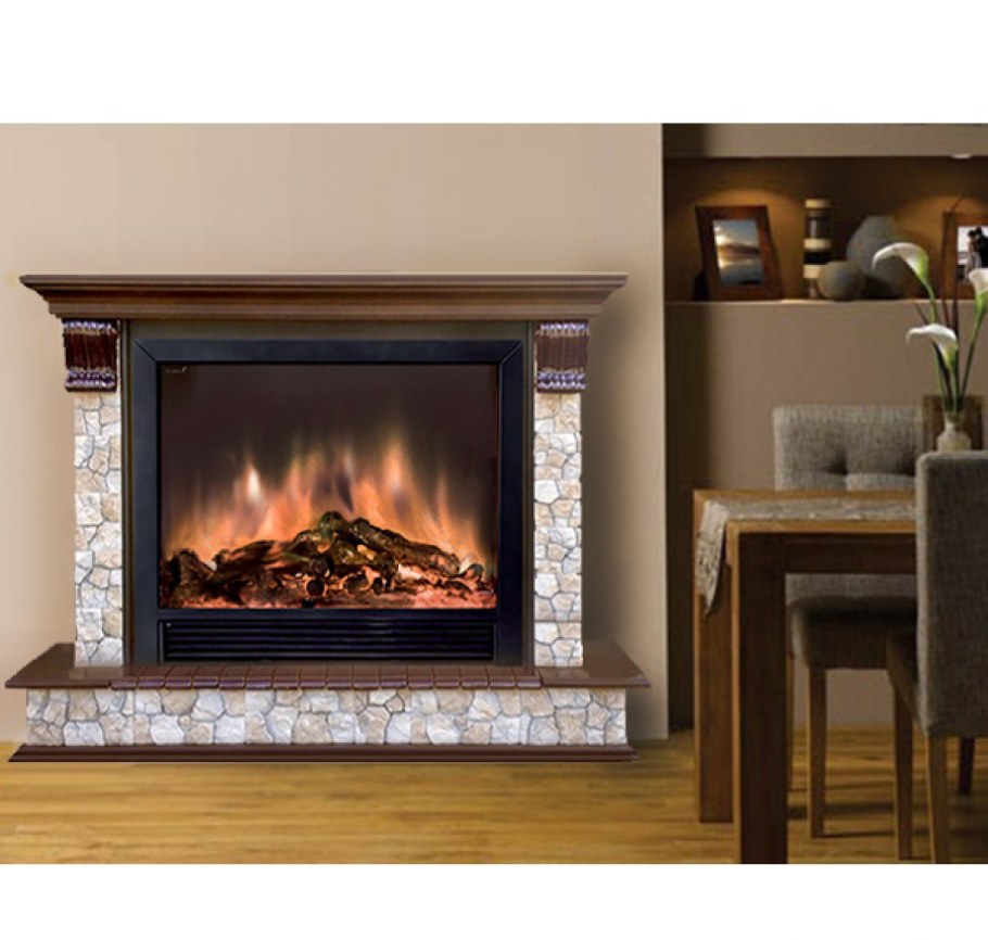 Электрический камин Гленрич Роял белый