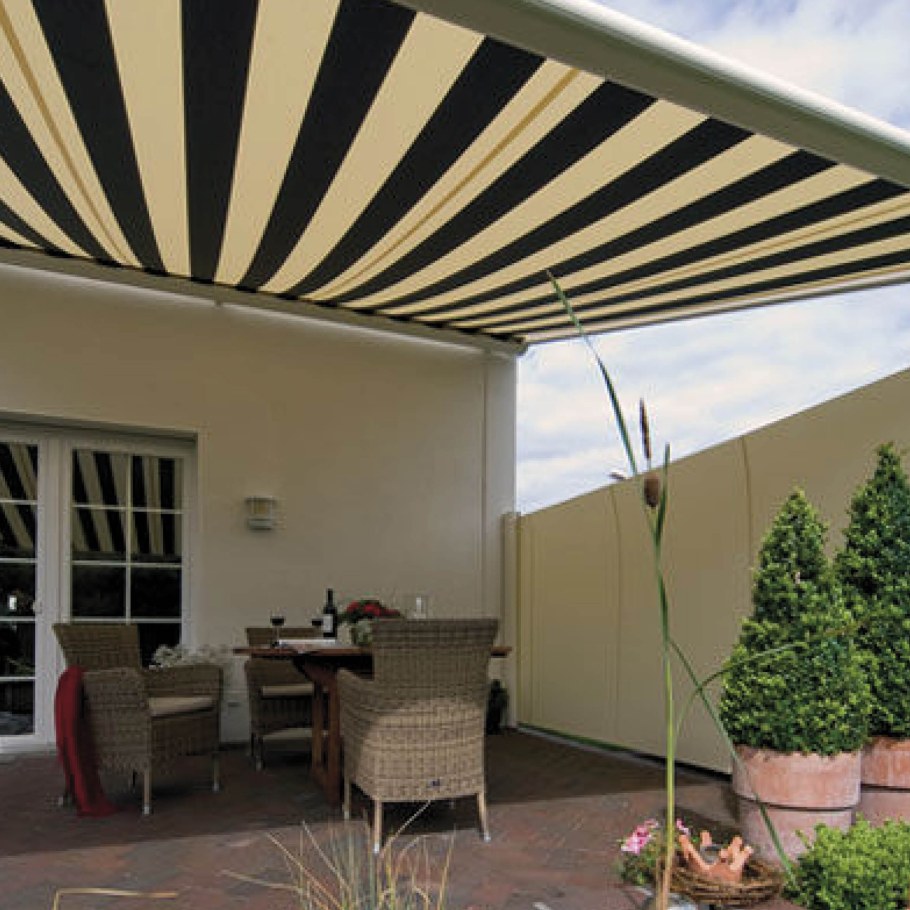 Навес для дачи из ткани