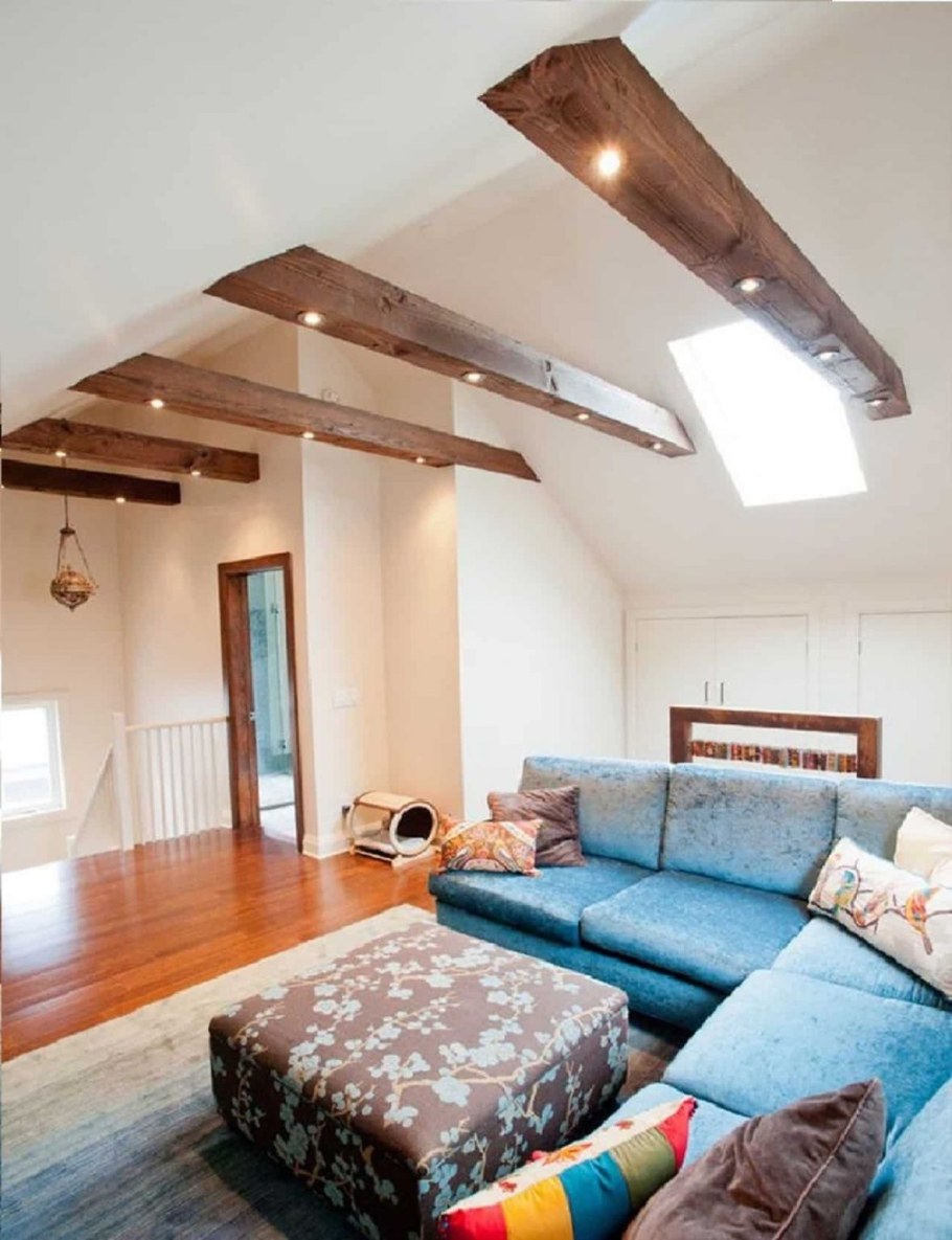 Фальшбалки в интерьере лофт