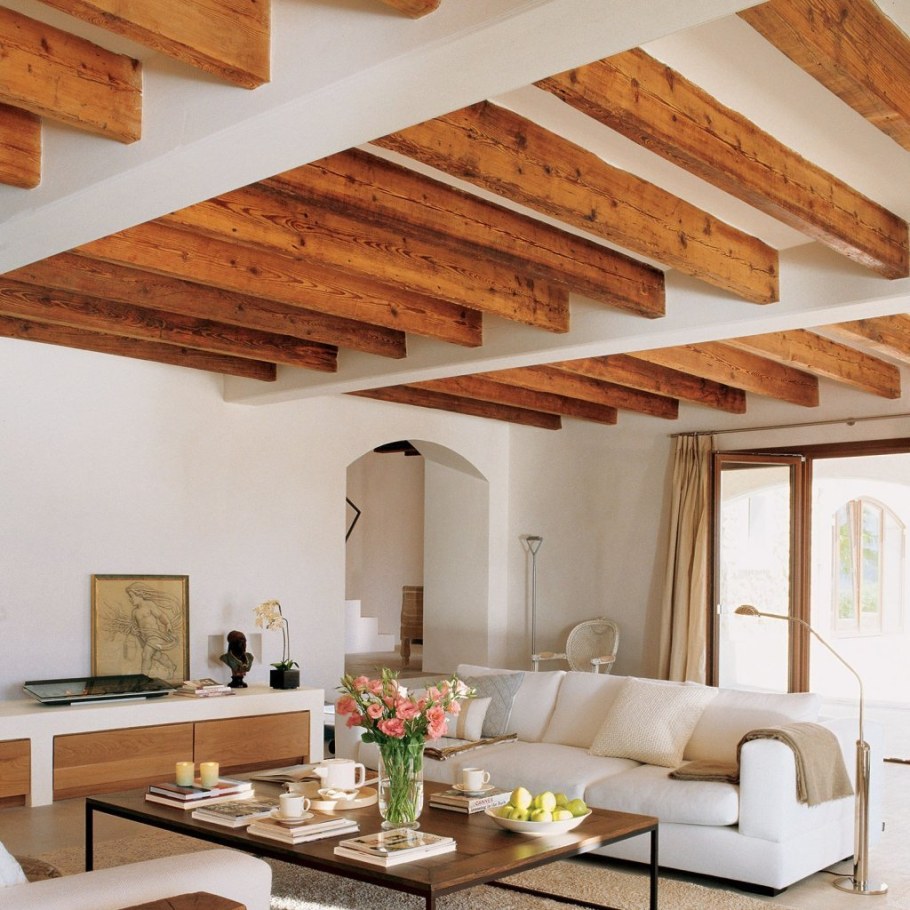 Декоративные балки в интерьере