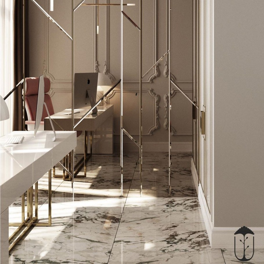 Зеркальные панели на стену