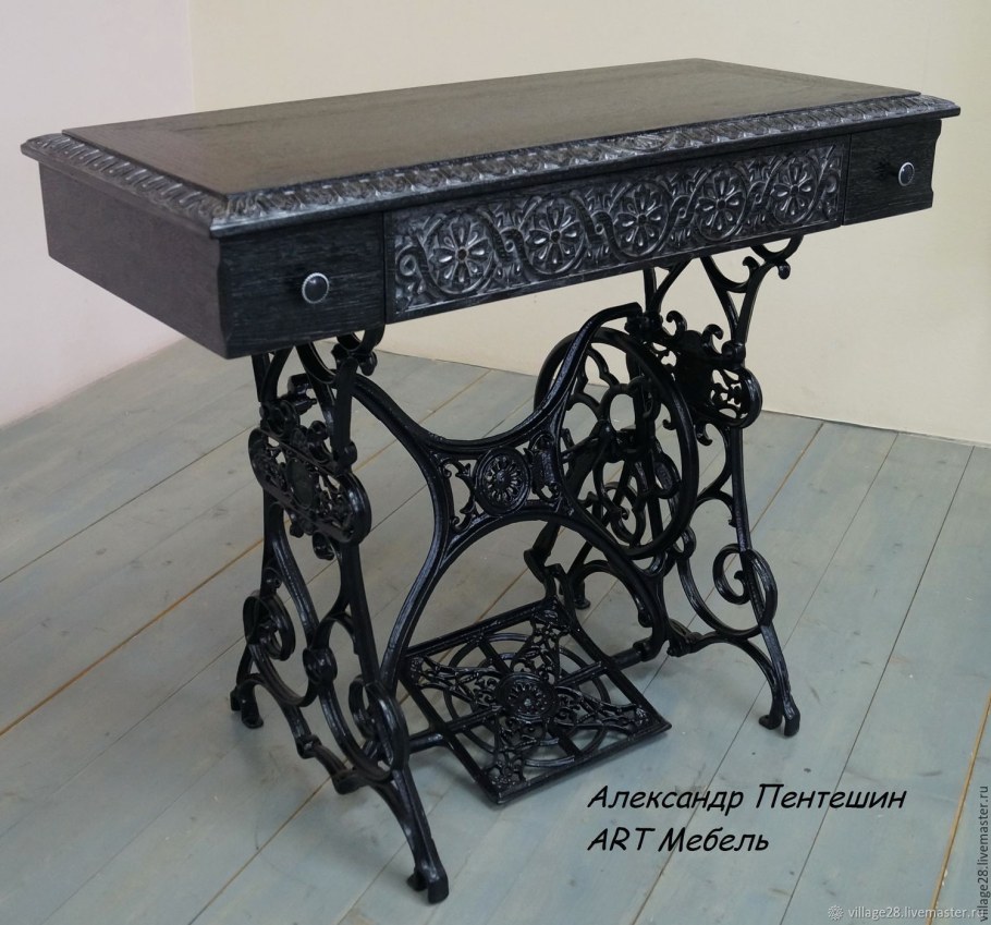 Подстолье Зингер патина