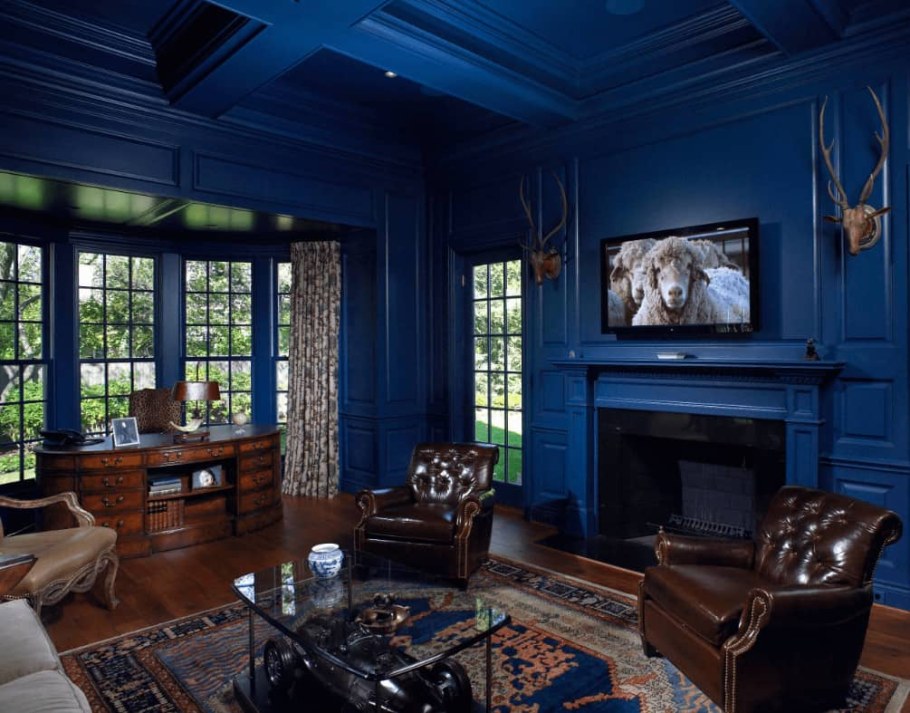 Интерьер в синих тонах