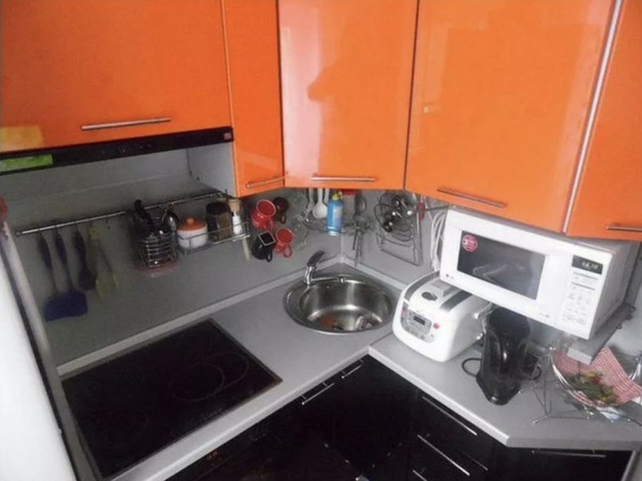 Угловая мойка 80х80 модуль