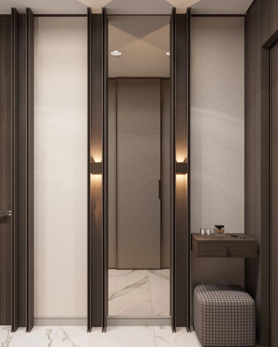 Двери в гардеробную раздвижные