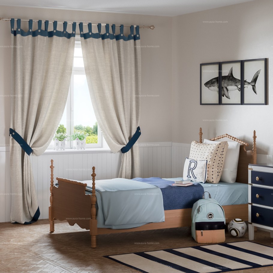 Шторы в комнату в морском стиле