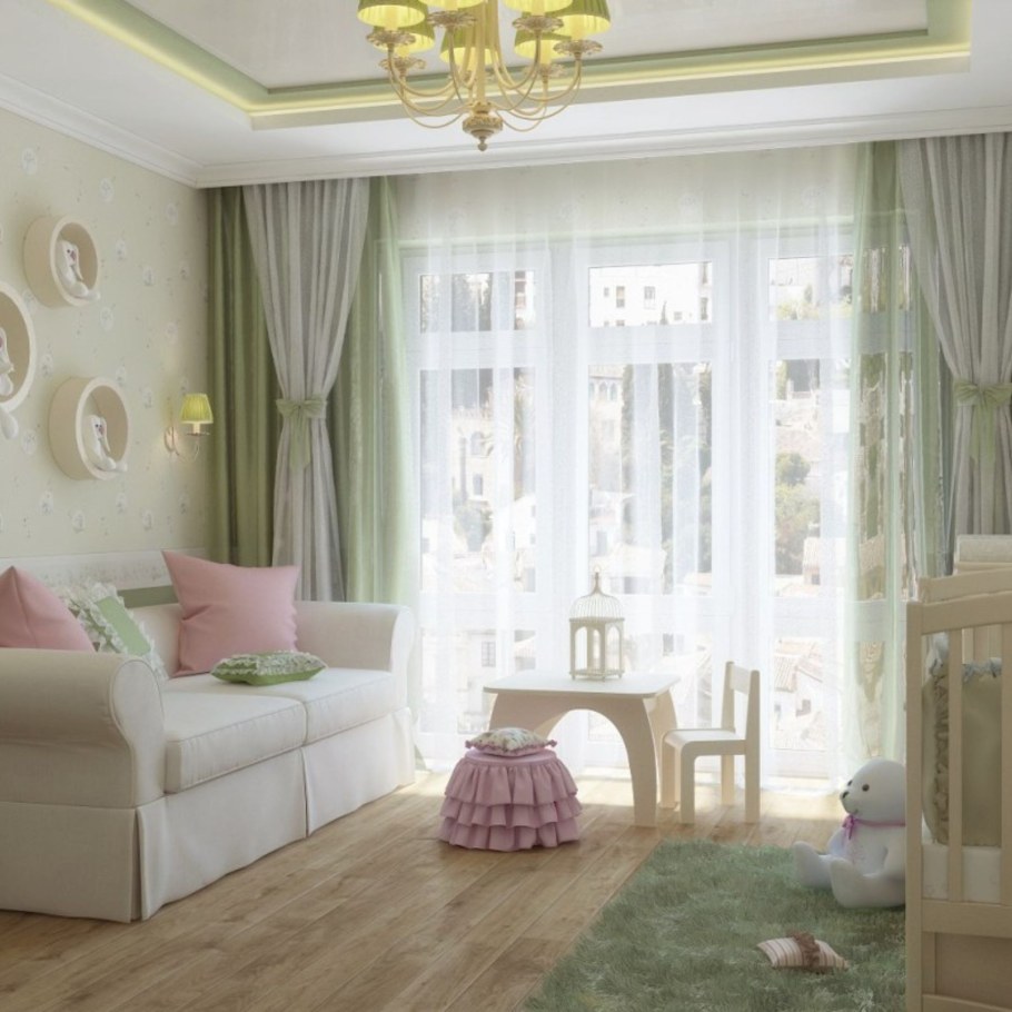 Шторы в спальню для девочки