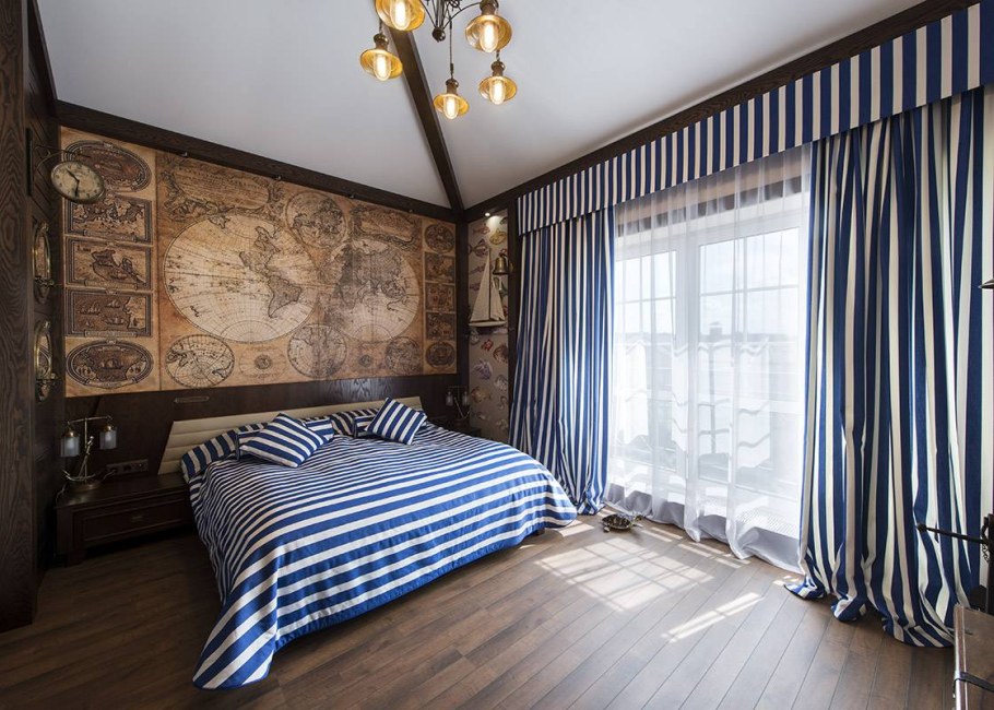 Спальня в морском стиле