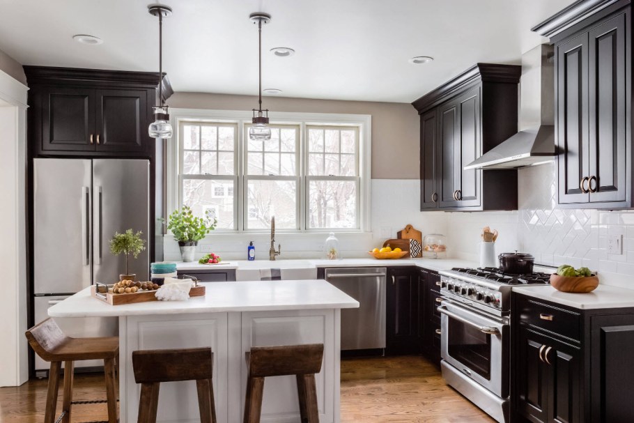 Кухня дизайн интерьер частный дом