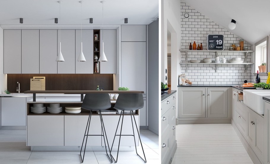 Современные маленькие кухни модные тенденции