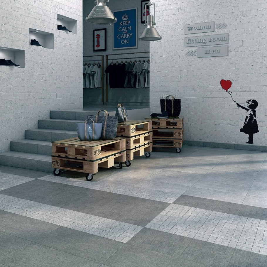 Керамогранит под бетон Керама Марацци