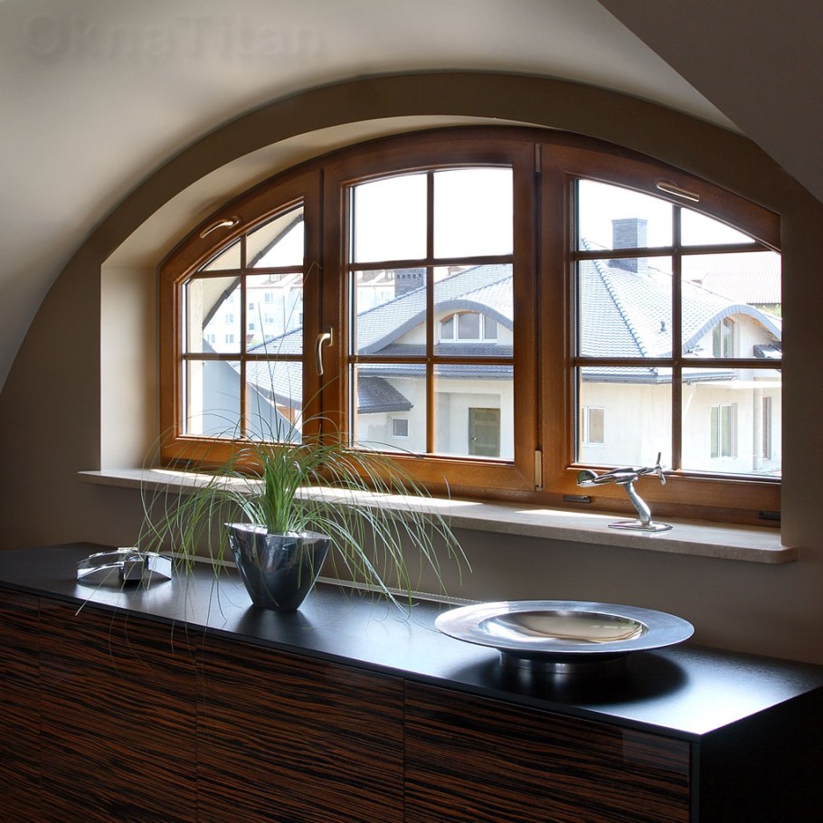 Пластиковые окна полукруглые