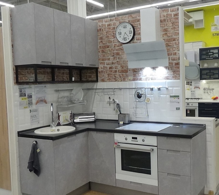 Кухня Петергоф грей Леруа Мерлен