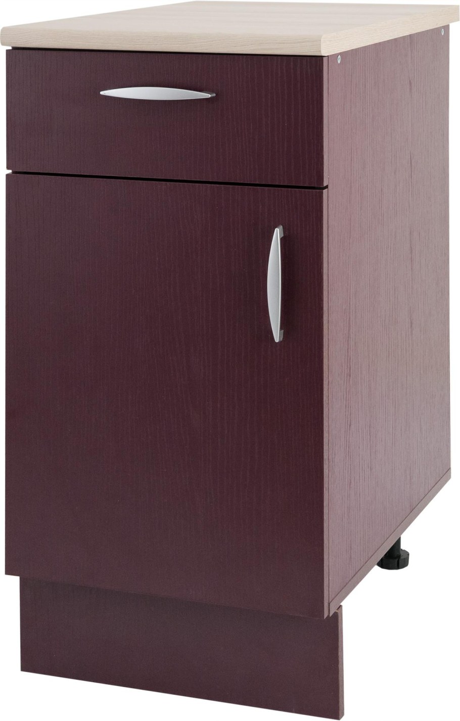 Шкаф кухни напольный 60 см. орех Аква