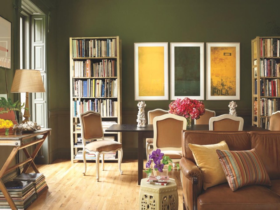 Сочетание цветов оливковый в интерьере