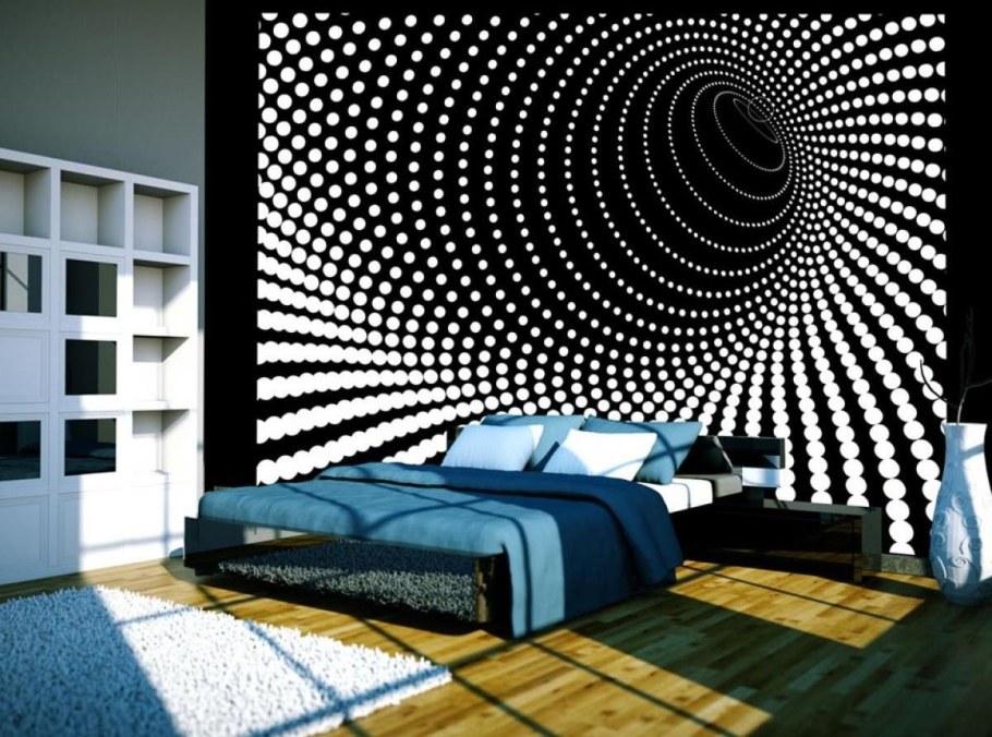 Фотообои абстракция в интерьере