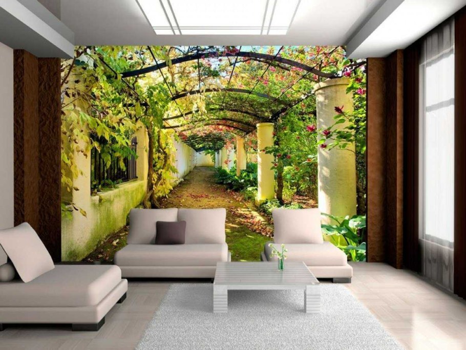 Фотообои в интерьере