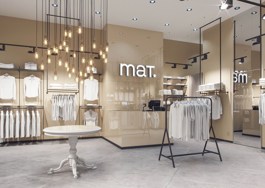 Дизайн магазина одежды