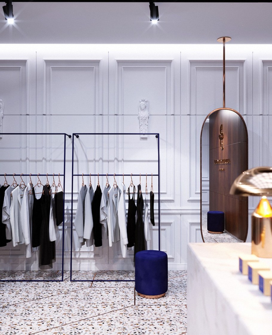 Бутик одежды интерьер