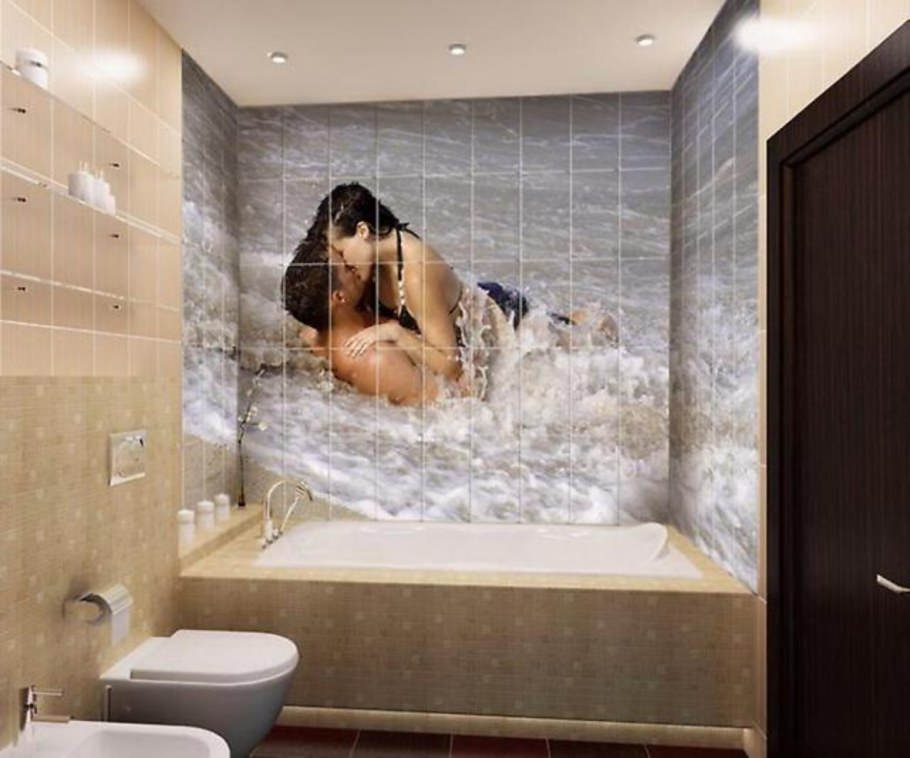 Панно из плитки в ванную