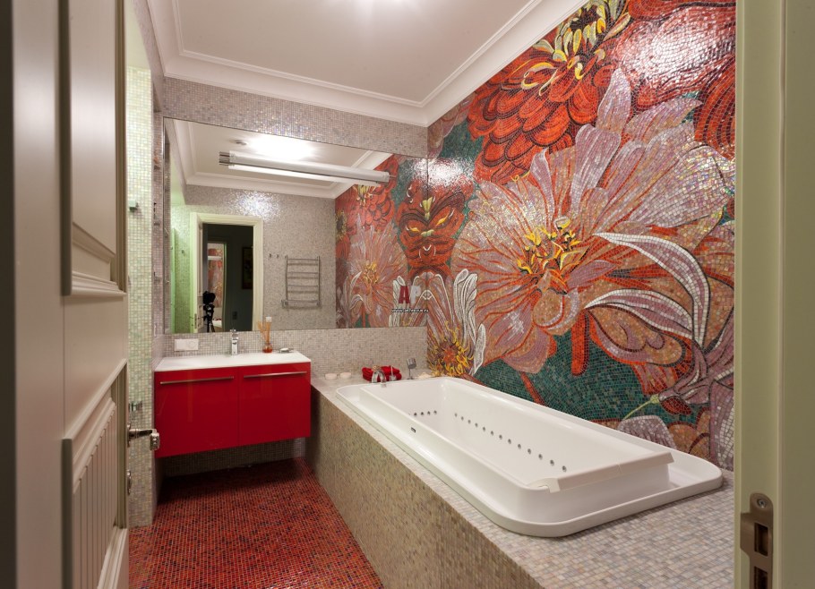 Панно для ванной комнаты из плитки