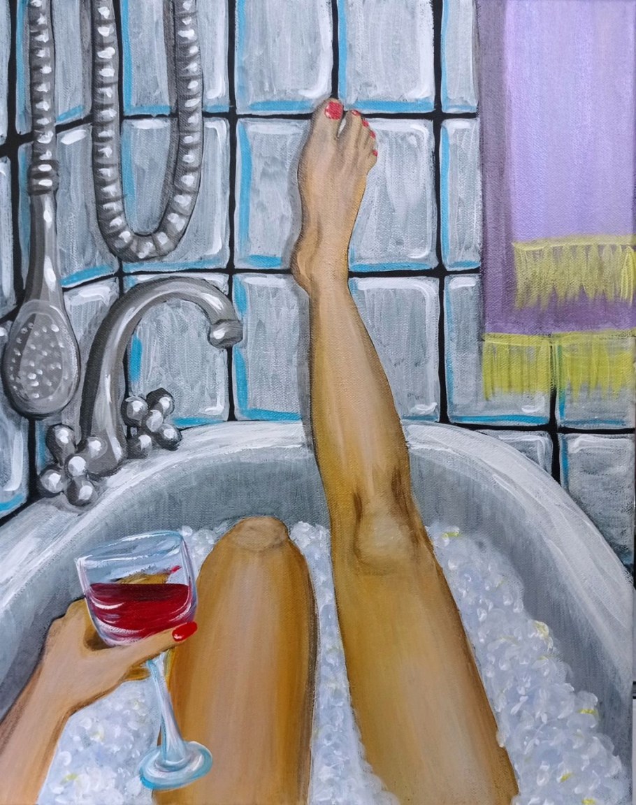 Картина в ванной