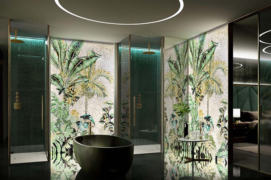 Сичис мозаика в интерьере