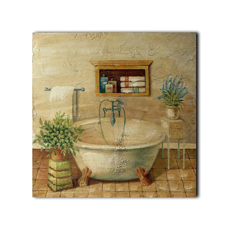 Декупаж в ванной комнате