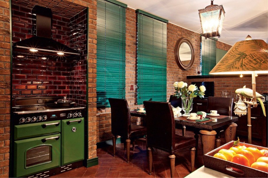 Интерьер кухни в стиле Фьюжн